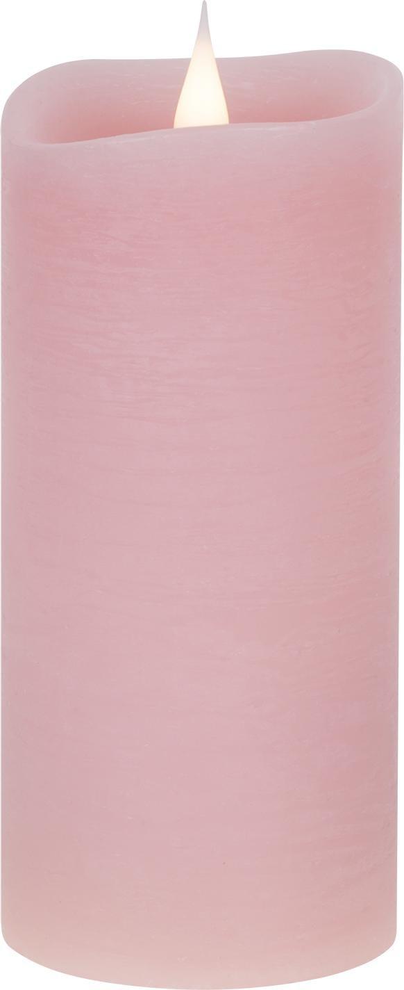 Vipow Świeca woskowa LED średnia rustic pink