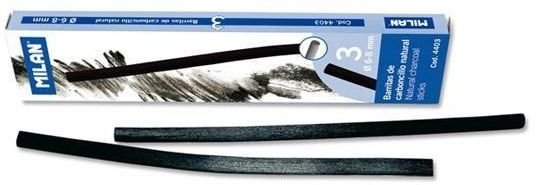 Milan Węgiel Naturalny 6-8mm Opakowanie 3 Sztuki