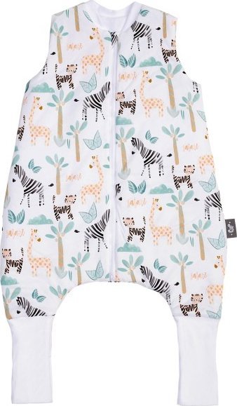 PULP BAMBOO Śpiworek z nogawkami letni 0,5 TOG- KOLOROWE SAFARI- od 2l do 4l