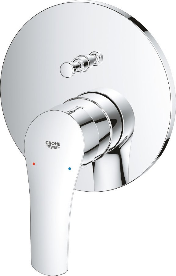Bateria prysznicowa Grohe Bateria Eurosmart Jednouchwytowa do obsługi dwóch wyjść wody, chrom, montaż ścienny podtynkowy, głowica ceramiczna 46mm, met