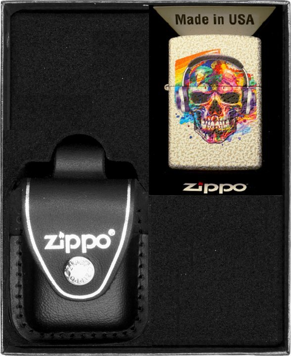 Zestaw ZIPPO Zapalniczka SKULL HEADPHONES Prezentowy No3