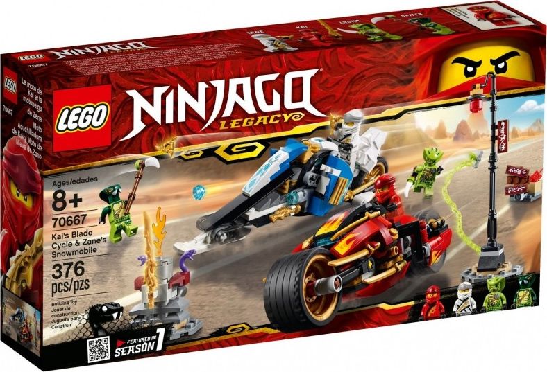 LEGO Ninjago Motocykl Kaia i skuter Zane’a (70667)