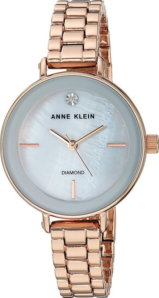 Zegarek Anne Klein Zegarek damski Anne Klein AK-3386LGRG różowe złoto