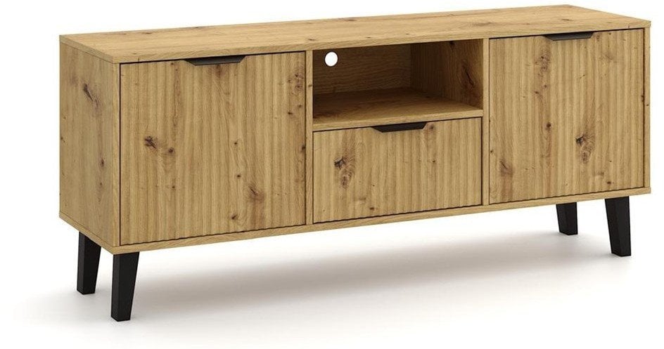 SZAFKA RTV Scandi 2D1S SLIM DĄB ARTISAN