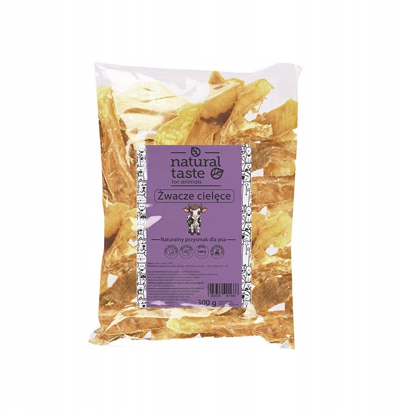 Natural Taste Naturalny przysmak gryzak dla psa żwacze cielęce 300 g