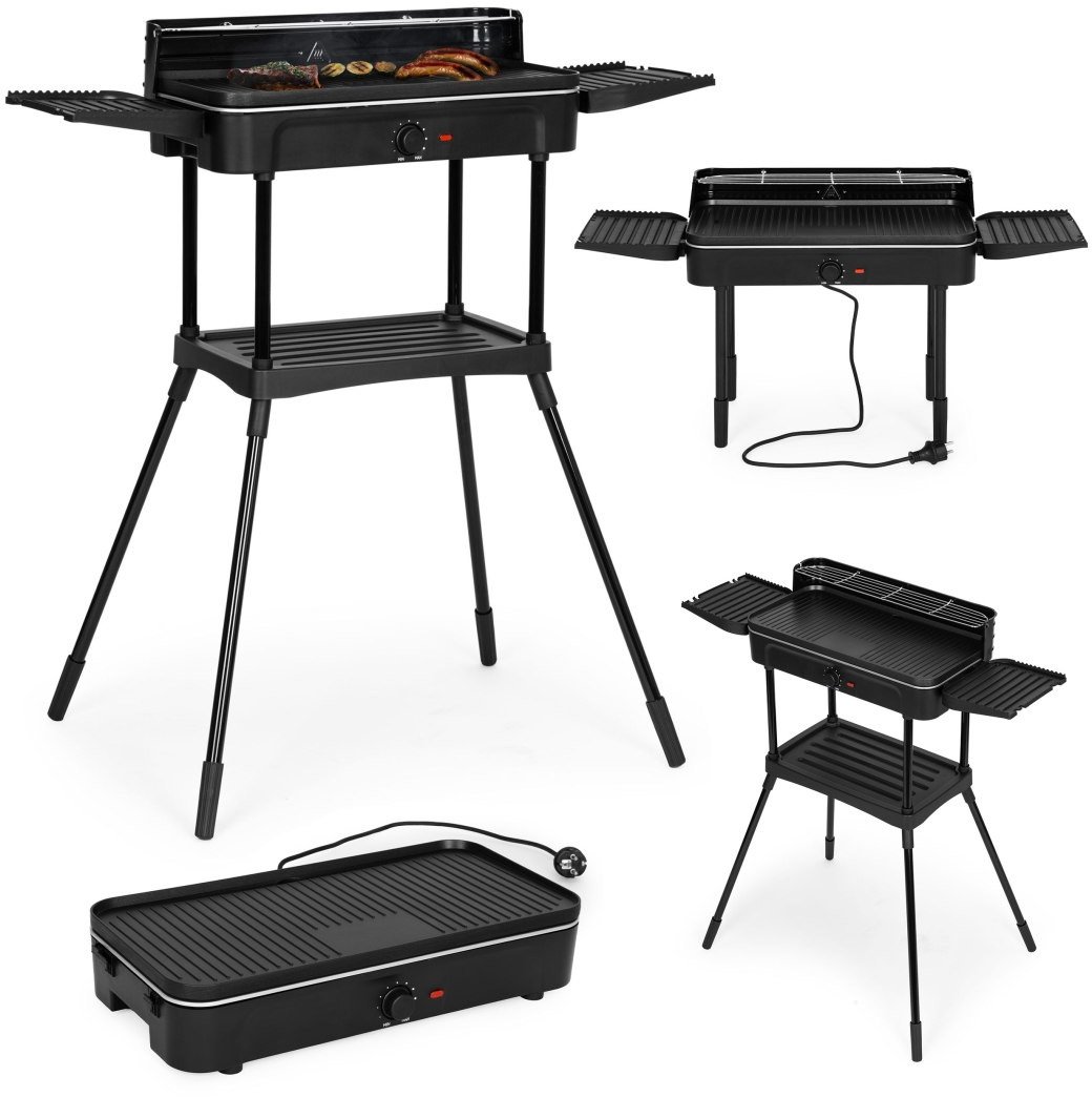 Grill elektryczny 3w1 stojący stołowy płyta grillowa ociekacz termostat MultiGarden