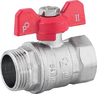 Perfexim Zawór kulowy wodny WZ DN15 motylek 1041 G1/2 (00-222-0150-010)