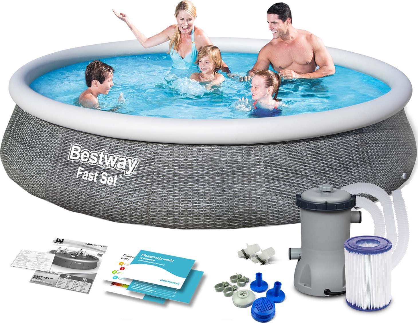 Bestway Basen rozporowy Fast Set 396cm 9w1 (57376)