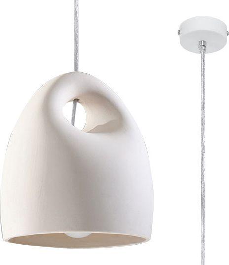 Lampa wisząca Lumes Biała minimalistyczna lampa wisząca - EXX236-Bukanis