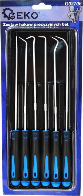 Geko ZESTAW HAKÓW PRECYZYJNYCH 6EL.(72) G02706 GEKO