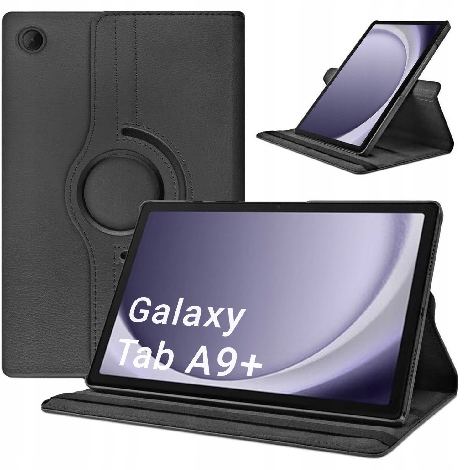 Etui na tablet Strado obrotowe do Samsung Galaxy Tab A9 Plus 11 Czarne