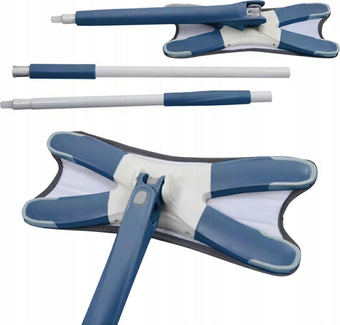 Mop podłogowy wyciskany X (niebieski)