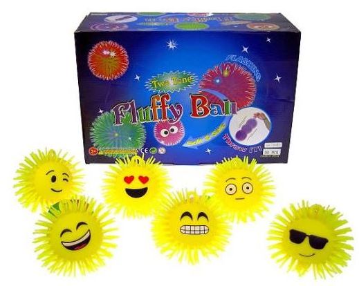 Hipo Piłka Kolczatka Buźka 10cm Świecąca 6 Rodzajów T261 (HPA35)