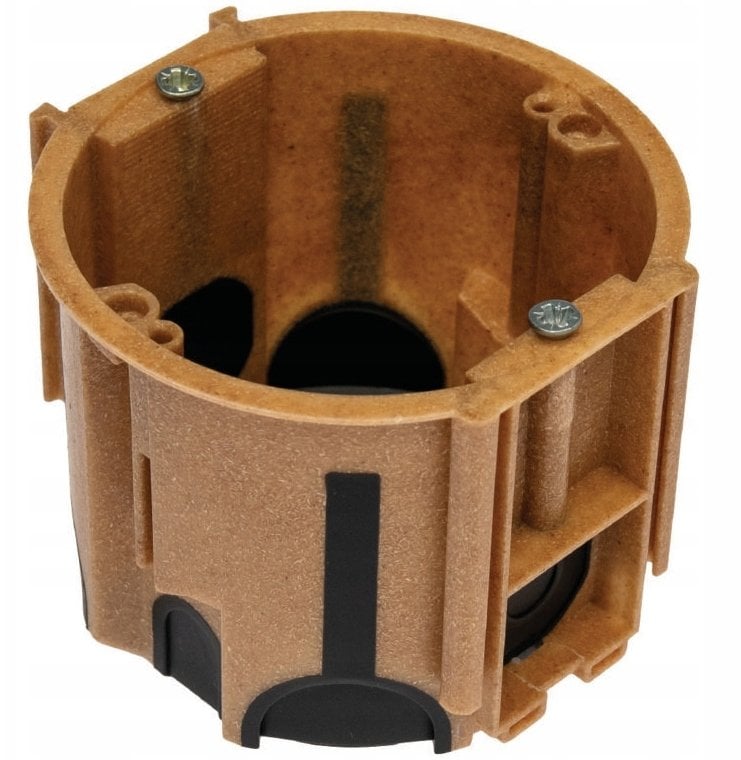 Pawbol Puszka podtynkowa ProDuo ECO* głęboka 60mm, fi68, łączeniowa, z wkrętami, wiatroszczelna, WPC, IP30 /A.0091WPC/