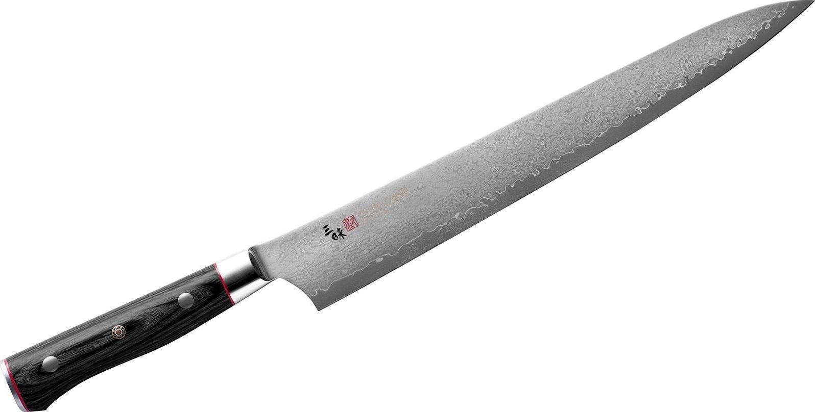 Mcusta Zanmai Nóż kuchenny Zanmai Classic Pro Damascus Zebra Sujihiki 24cm HFZ-8010D