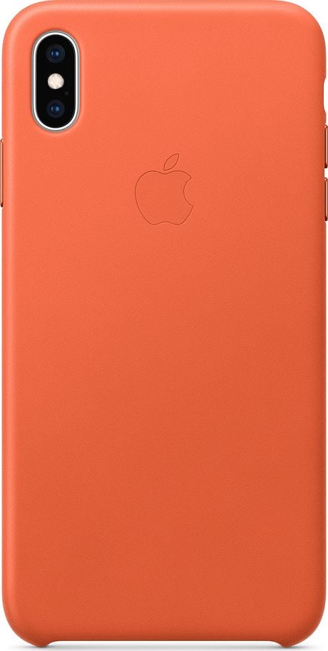 Apple Etui skórzane iPhone XS Max - oranż -MVFY2ZM/A