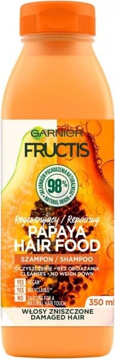Garnier Szampon do włosów Fructis Papaya Hair Food 350 ml