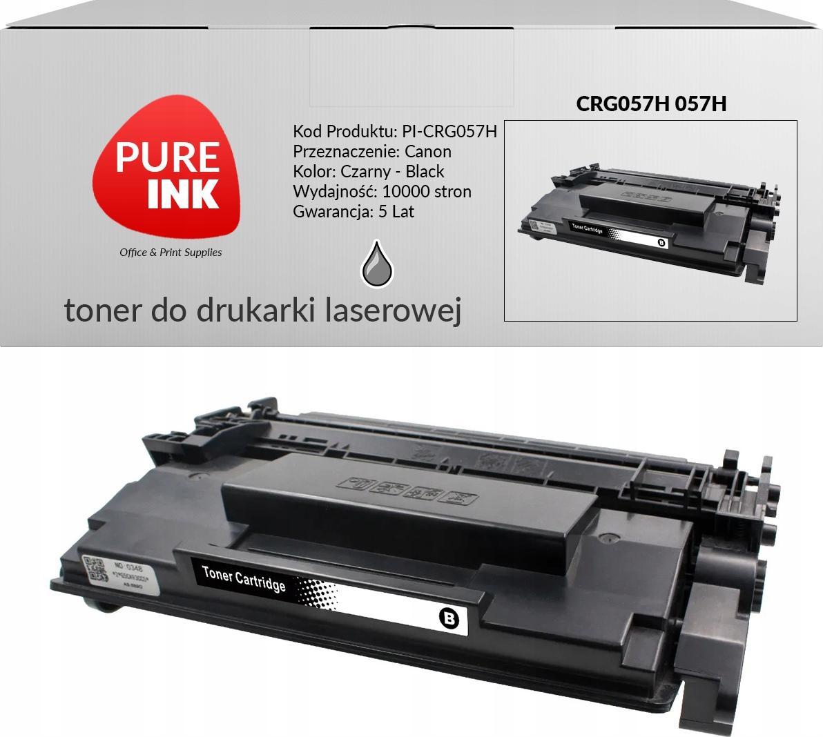Toner Pureink Black Zamiennik CRG057H