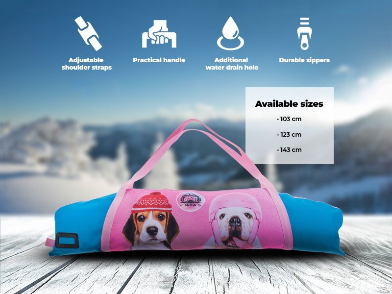 Snowsport Pokrowiec na narty dla dzieci Snowsport Ski Bag Dogs 6in1 2022