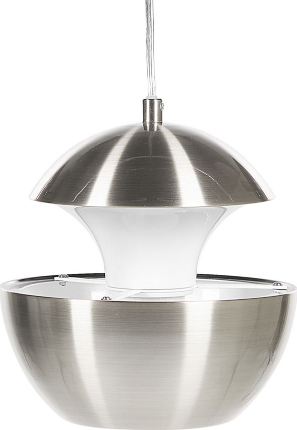 Lampa wisząca Beliani Lampa wisząca metalowa srebrna BOJANA