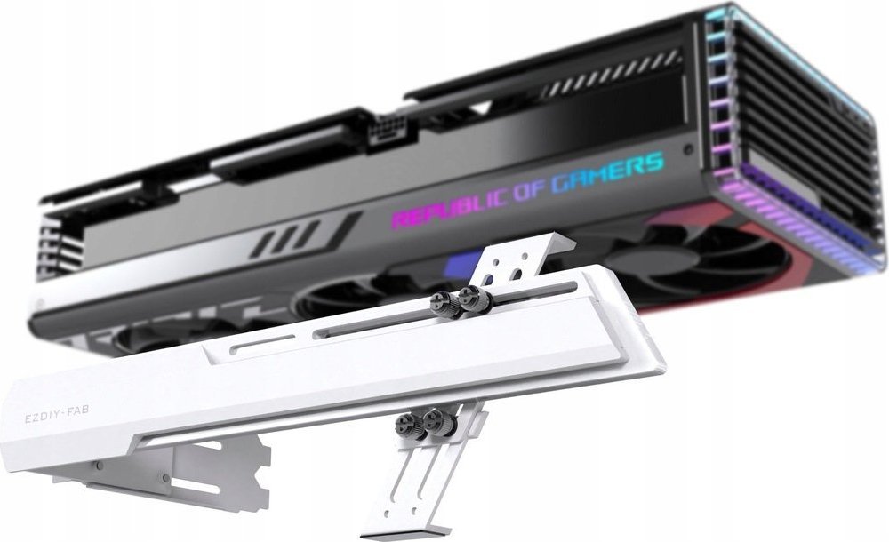 Podpórka Wspornik Uchwyt pod karte graficzną Biała GPU EZDIY-FAB