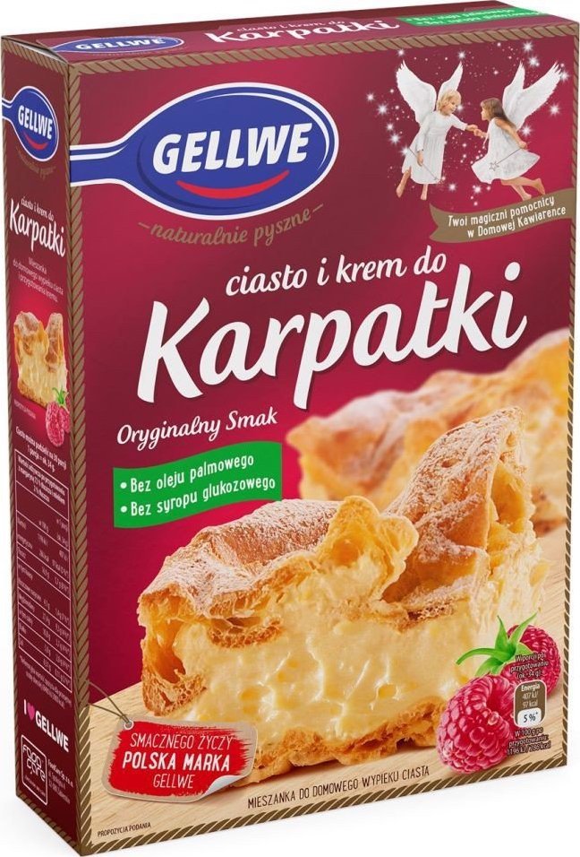 Gellwe Gellwe Ciasto + krem do karpatki 340g