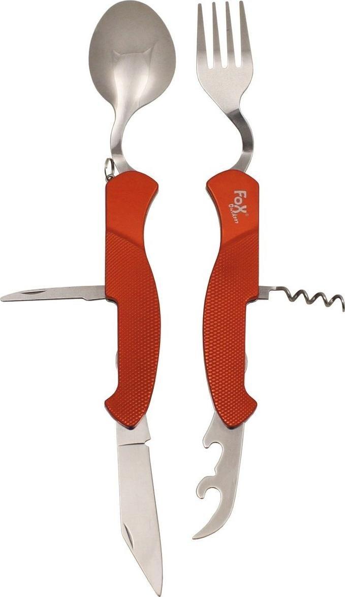 FoxOutdoor Scyzoryk - sztućce turystyczne FoxOutdoor 6w1