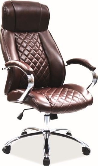 Krzesło biurowe Signal Q-557 Brązowe