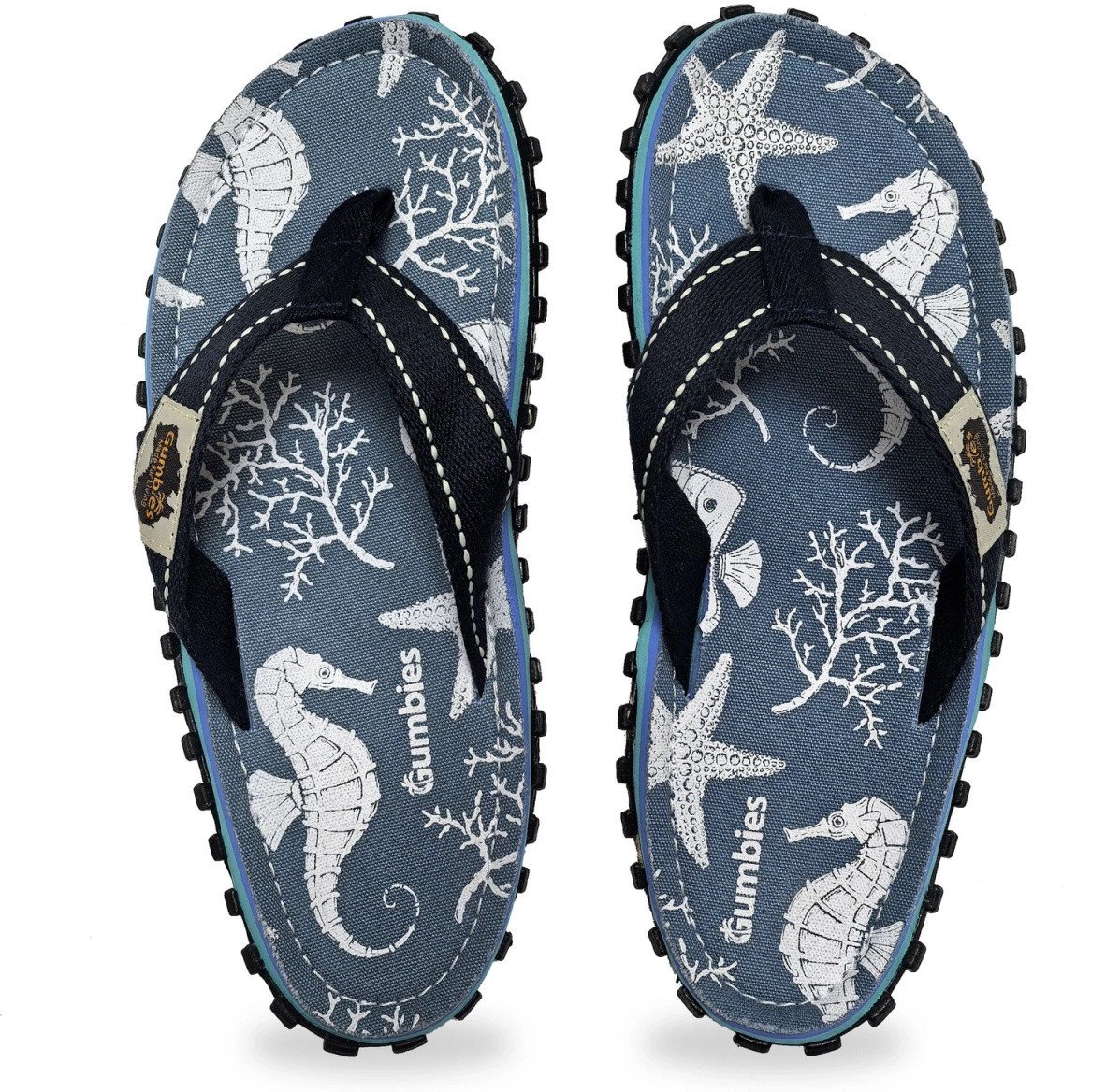 Gumbies japonki ISLANDER FLIP-FLOPS UNISEX SEAHORSE 36