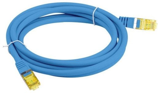 Lanberg Patchcord S/FTP kat.6A 10m LSZH CU fluke passed niebieski