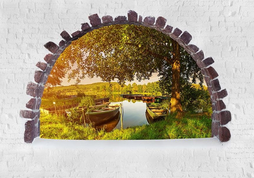 DecoNest Fototapeta - Lato nad jeziorem - 400X280