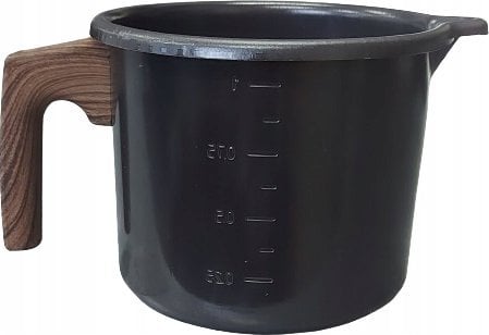 GARNEK DO MLEKA Z POWŁOKĄ NIEPRZYWIERAJĄCĄ DZIUBKIEM MIARKĄ 1.2L 12cm BRUNBESTE BB-2547