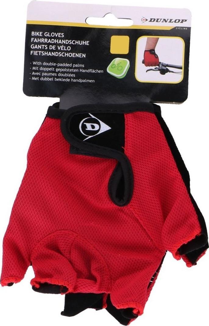 Dunlop Rękawiczki rowerowe Dunlop senior rozmiar L - czerwone