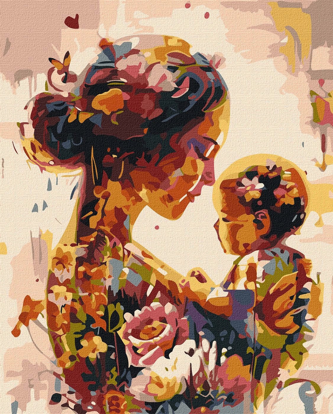 Malowanie po numerach - Rozkwit kobiecości 40x50cm