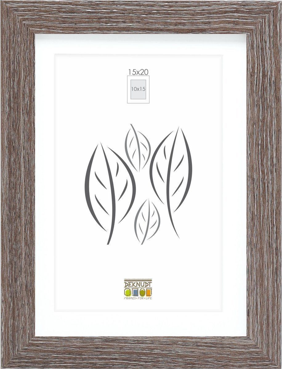 Ramka Deknudt Deknudt S66KH3 P1 15x20 Wood grey oak w. Passepartout