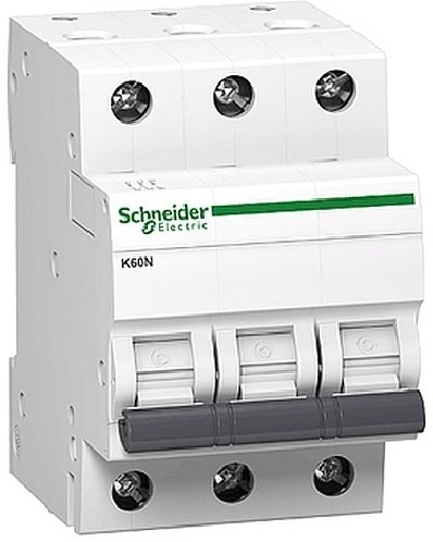 Schneider Electric Wyłącznik nadprądowy 3P B 16A 6kA AC K60N (A9K01316)