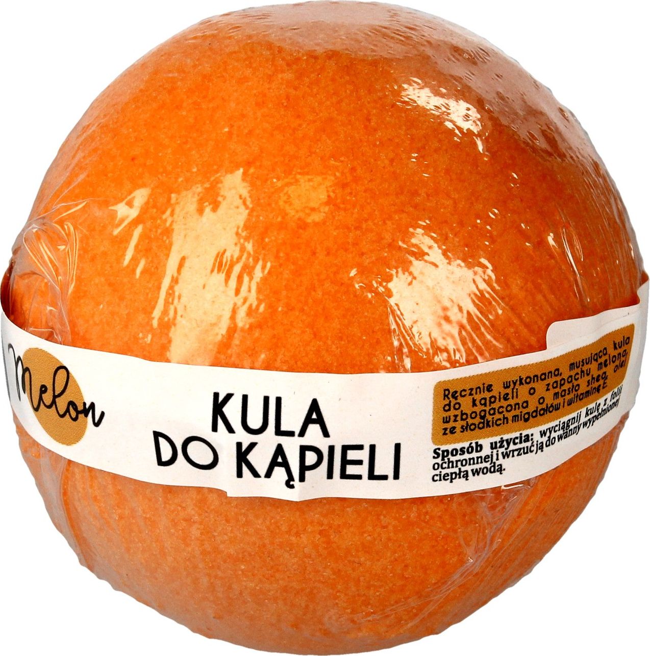 LaQ LaQ Kula musująca do kąpieli Melon - pomarańczowa 100g
