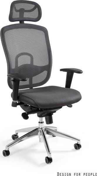 Krzesło biurowe Unique VIP Szare