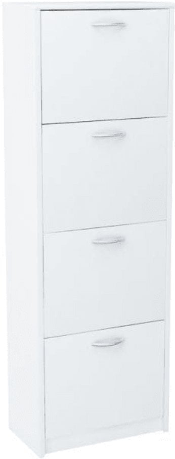 Szafka na buty do przedpokoju, Classic, 50x28x152 cm, biel, mat