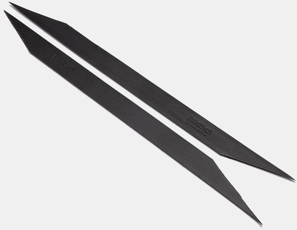 Paski chwytów BROOKS LEATHER REPLACEMENT TAPE, Black, Skóra garbowana, Dla modelu Slender, 2,5mm (NEW 2025)