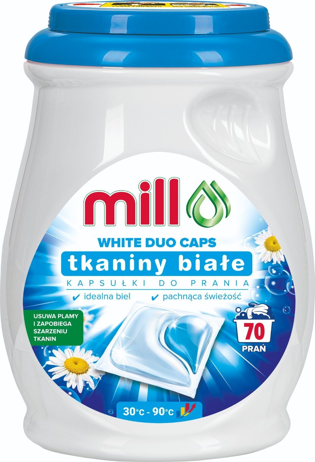 Mill Kapsułki do prania białego MILL Professional Duo 70 szt