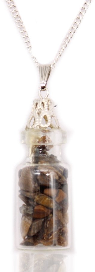 Indyjski Naszyjnik - Butelka Tygrysie Oko