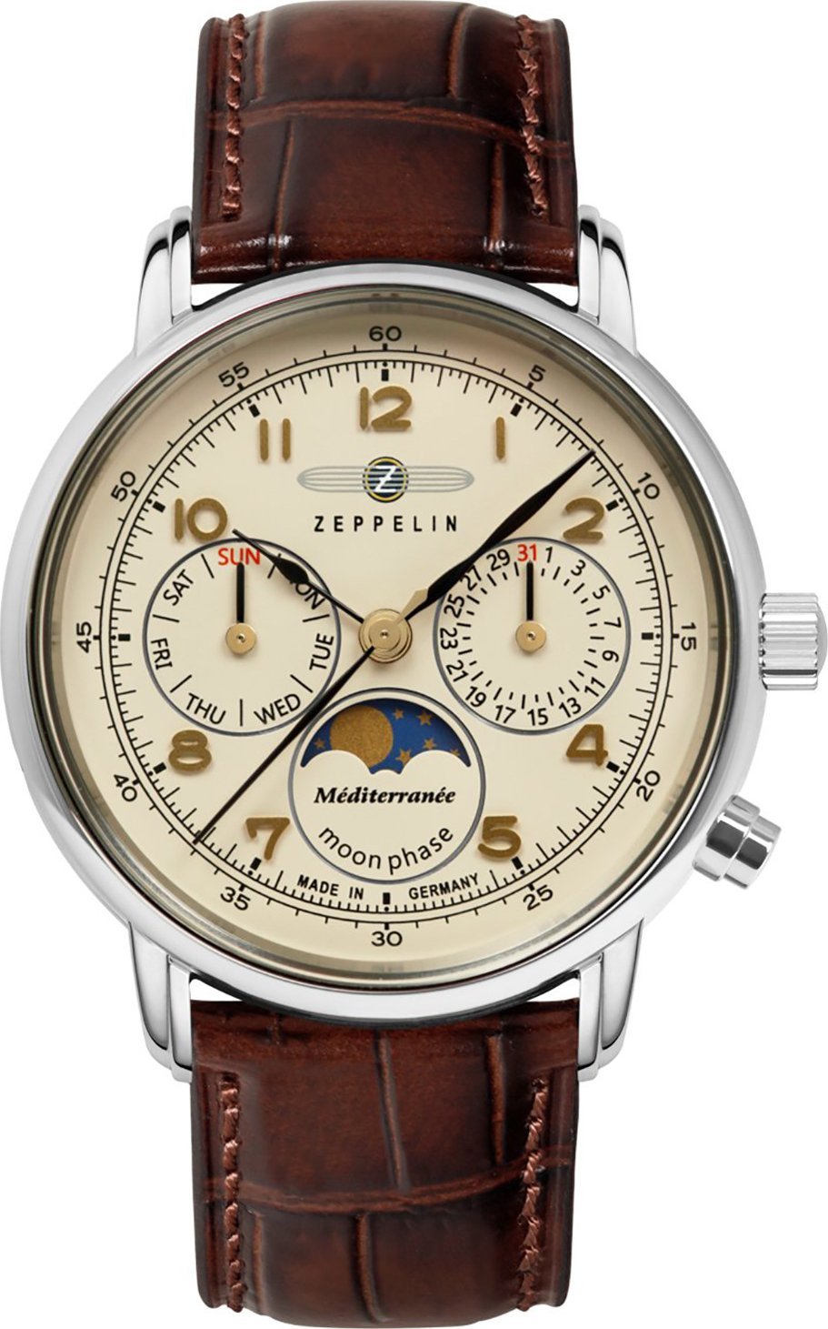 Zegarek Zeppelin Zegarek damski Zeppelin 9637-5 brązowy