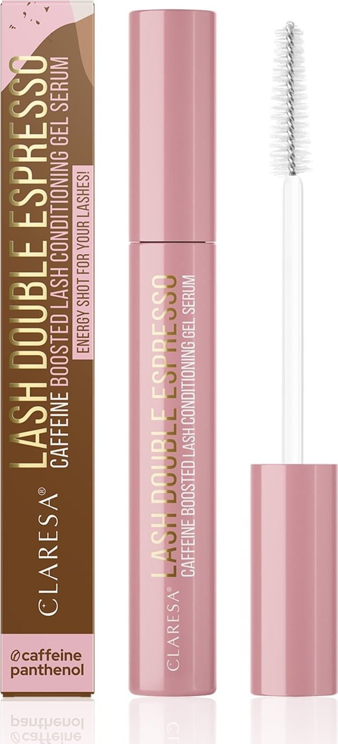 Claresa CLARESA Odżywcze Żelowe Serum do rzęs z kofeiną Lash Double Espresso 10g