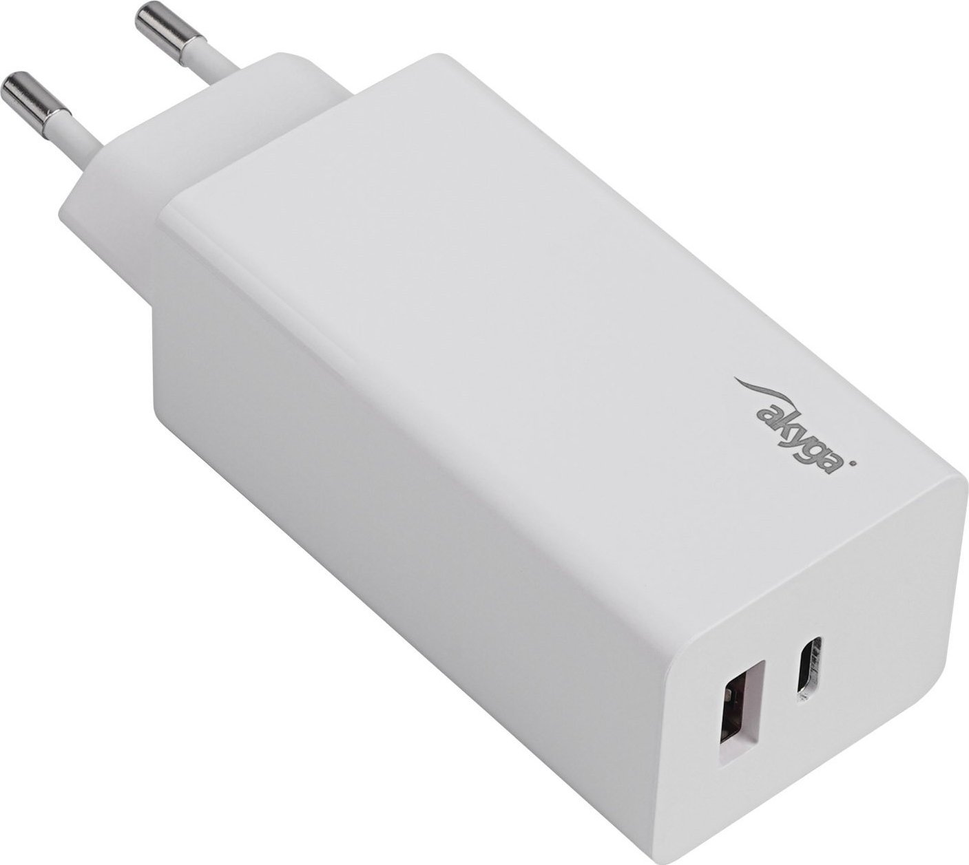 Ładowarka Akyga AKYGA Ładowarka sieciowa AK-CH-20 100W USB-C USB-A PD GaN 5-20V / 1.5-5A biała