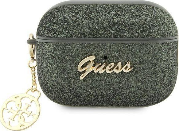 Guess Etui GUAP2GLGSHA Apple AirPods Pro 2 cover zielony/khaki Glitter Flake 4G Charm