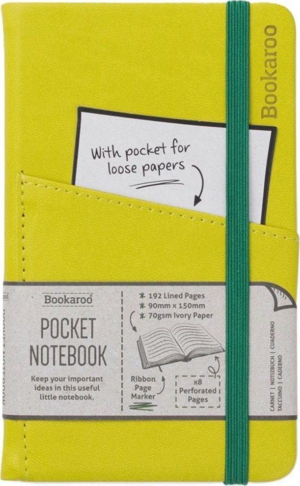 Bookaroo Notatnik Journal Pocket A6 - Oliwkowy