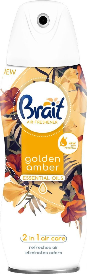 Brait Brait 2in1 air care suchy odświeżacz powietrza golden amber (essential oils) 300ml