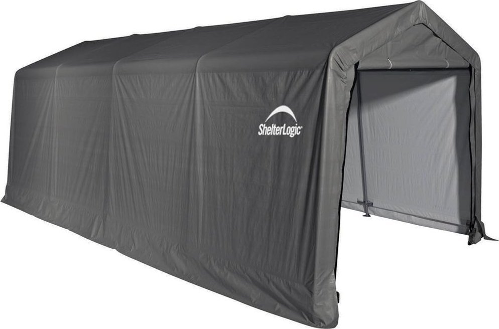 ShelterLogic ShelterLogic Szopa na narzędzia do namiotu foliowego Szary 610x300x240cm