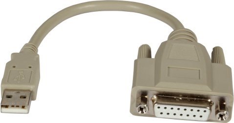 Kabel USB EFB USB2.0 kabel adaptera Game Port 0,2m USB-A St/D-SUB15 gniazdo